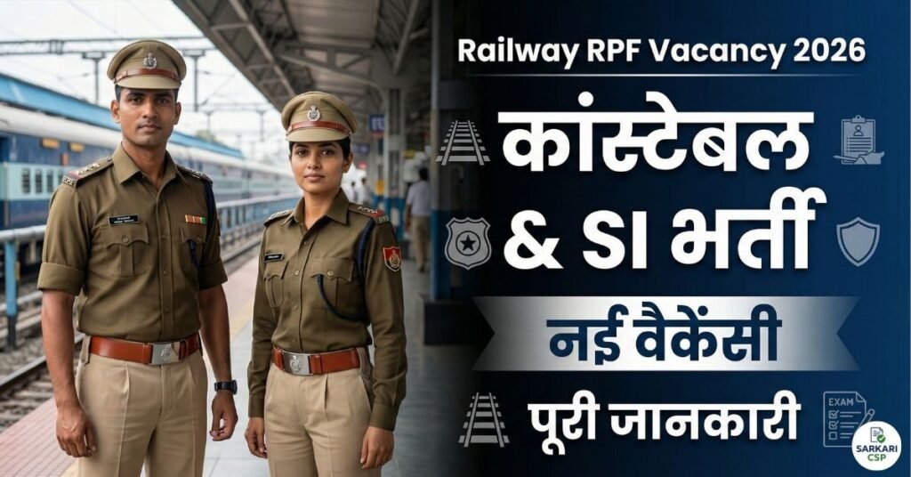 Railway RPF New Vacancy 2026: रेलवे में कांस्टेबल और SI की भर्ती की पूरी जानकारी